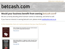 Tablet Screenshot of betcash.com